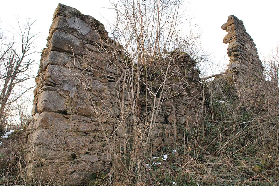 Razvaline srednjeveškega gradu Osterberg se nahajajo nad sotesko Besnice pri Podgradu.