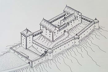 Stari grad Haasberg se nahaja visoko nad Planinskim polje. Vrh je poraščen, zato pa se odprejo razgledi na okoliška hribovja nižje na poseki.